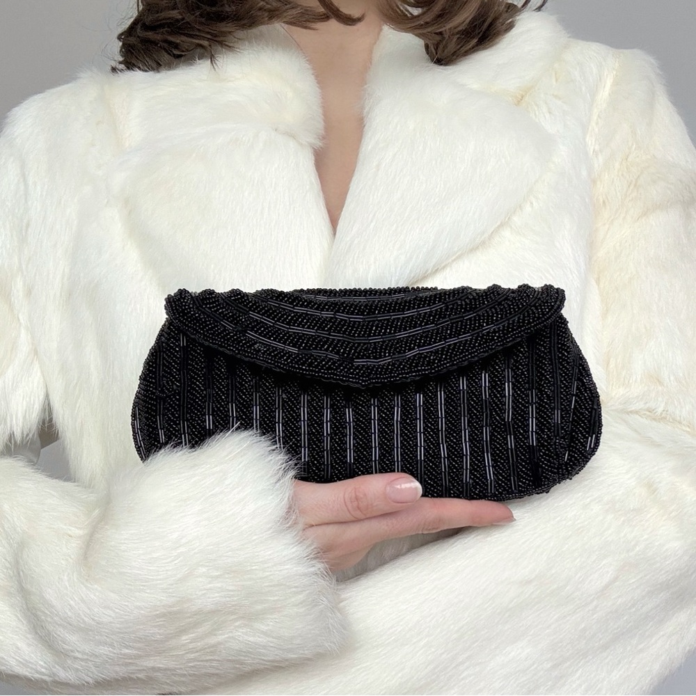 Vintage Beaded Evening Bag Shoulder Crossbody Clutch